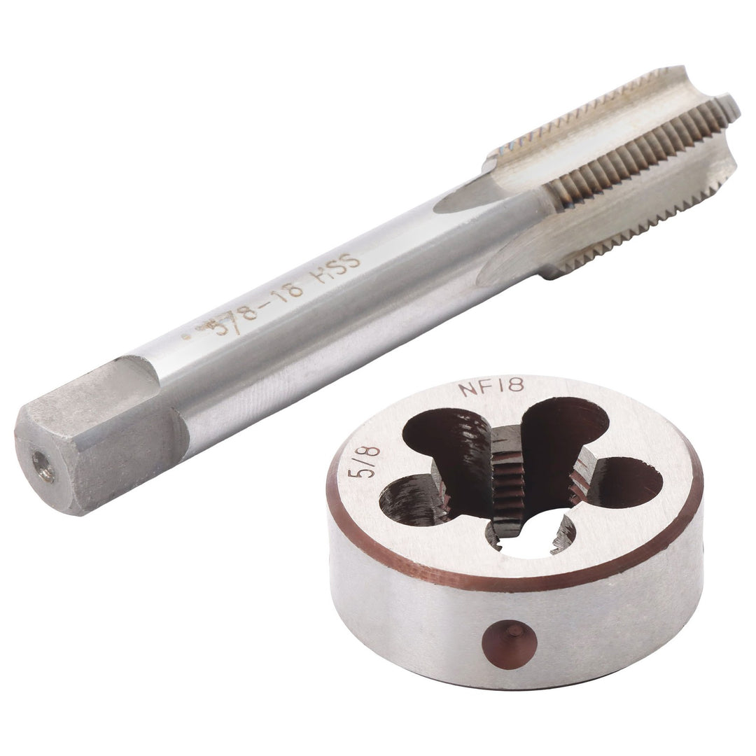 5/8-18 UNF HSS Tap and Round Die Set Right Hand