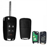 Flip Remote Key Fob Set (2 Pack) for 2011-2015 Chevrolet Volt OHT05918179 22923862