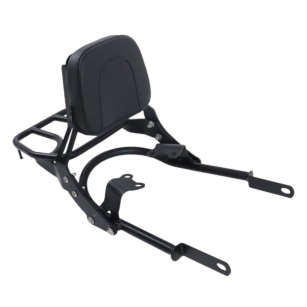 Passenger Backrest Sissy Bar with Luggage Rack for 2016-2024 Triumph Bonneville T100 T120