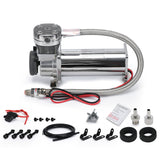 200 PSI 12V Air Ride Suspension Compressor with 3/8 NPT Leader Hose VAC01