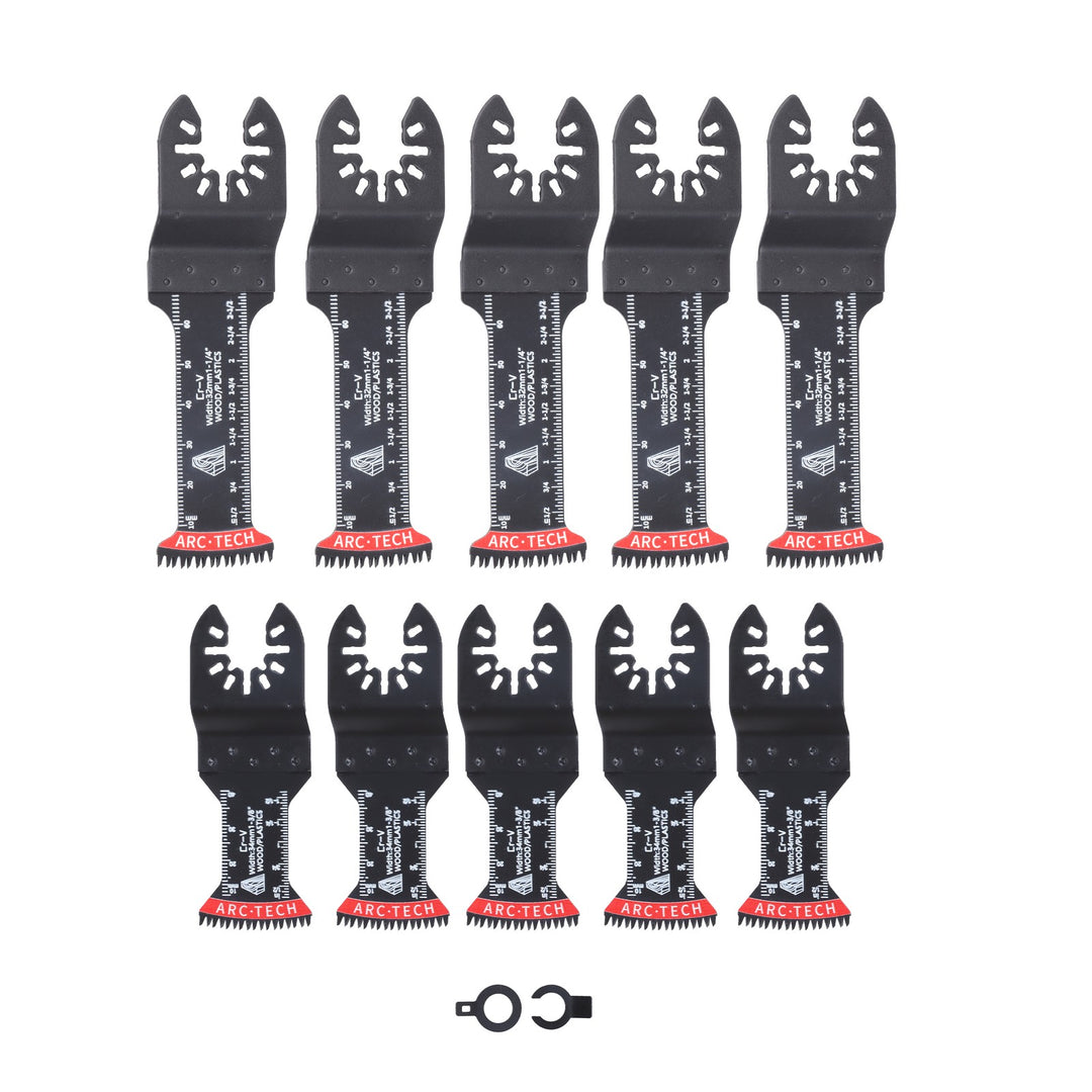 Oscillating Multi Tool Japanese Tooth Saw Blades 10 Pack Extra Long
