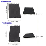Black Car Storage Box Center Console Roller Blind Cover For BMW X5 X6 E71 07-14 – product image 2