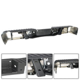 Chrome Rear Step Bumper with Sensor Holes for 2009-2014 Ford F-150 Styleside