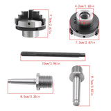 2 Inch 3-Jaw Self-Centering Mini Lathe Chuck with Arbors D4103