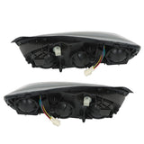 Black Housing Headlight Pair for 2004-2008 Chevrolet Malibu 15851373 15851372