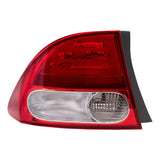 Tail Light For 2009-2011 Civic Sedan Quarter Mounted Left 33551SNAA51 HO2818138 7222-0236L - product image
