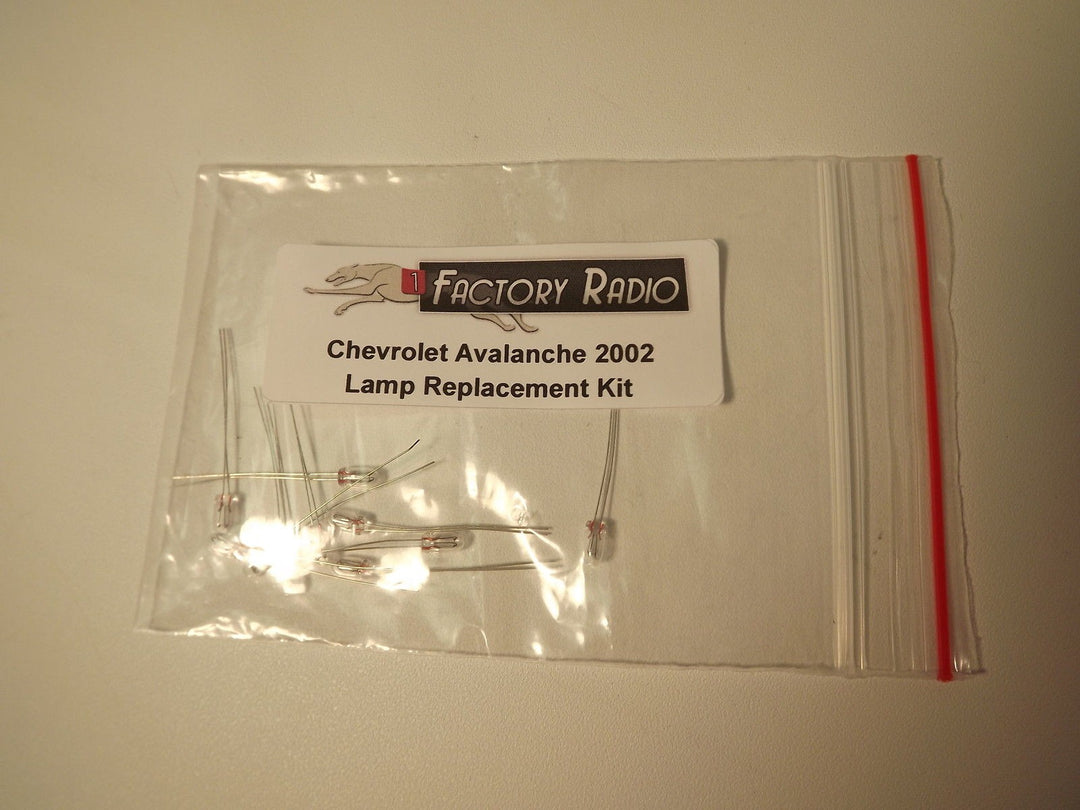 Radio Lighting Replacement Kit for Chevrolet 2002 Avalanche w Photo Instructions - product image
