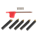 3/8 Inch Indexable Turning Tool Set 5 Piece with TCMT Inserts