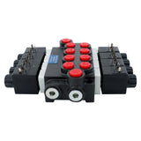 4 Spool 12V DC Double Acting Solenoid Hydraulic Control Valve 3600 PSI 13 GPM