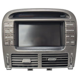 01-03 Lexus LS430 GPS Navigation Info Display Screen Climate Control Switch OEM 86111-50110 - product image
