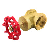 1-1/2 Inch NPT Brass Gate Valve DN40 200 PSI