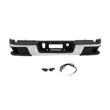 Chrome Rear Step Bumper with Sensor Holes for 2019-2021 Chevrolet Colorado GMC Canyon