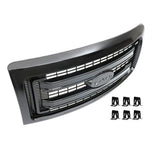 Front Grille Gloss Black Textured for 2009-2014 Ford F-150 DL3Z-8200-CA