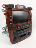 2004-2007 TOYOTA HIGHLANDER FRONT NAVIGATION RADIO WOOD AC CLIMATE SWITCH OEM 86120-48480 - product image
