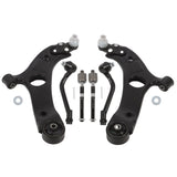 6pcs Front Lower Control Arms Tie Rods Sway Bars for Hyundai Sonata Kia Optima 6CS48062 – product image