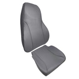 Gray Driver Air Ride Seat Cover Backrest and Bottom for International 4200 4300 4400