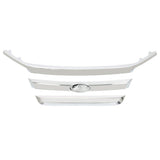 Chrome Front Upper Grille Molding Trim Set 3 Pcs for 2010-2012 Ford Fusion