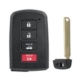 Smart Key Shell Set of 2 for 2013-2018 Toyota Avalon 2013-2017 Camry 2014-2019 Corolla HYQ14FBA