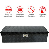 Black Aluminum Truck Bed Tool Box 39 x 13 x 10 in with Lock