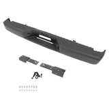 Black Rear Step Bumper without Sensor Holes for 2004-2015 Nissan Titan NI1103117