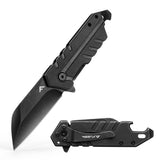 FLISSA Folding Pocket Knife with Bottle Opener and Screwdriver