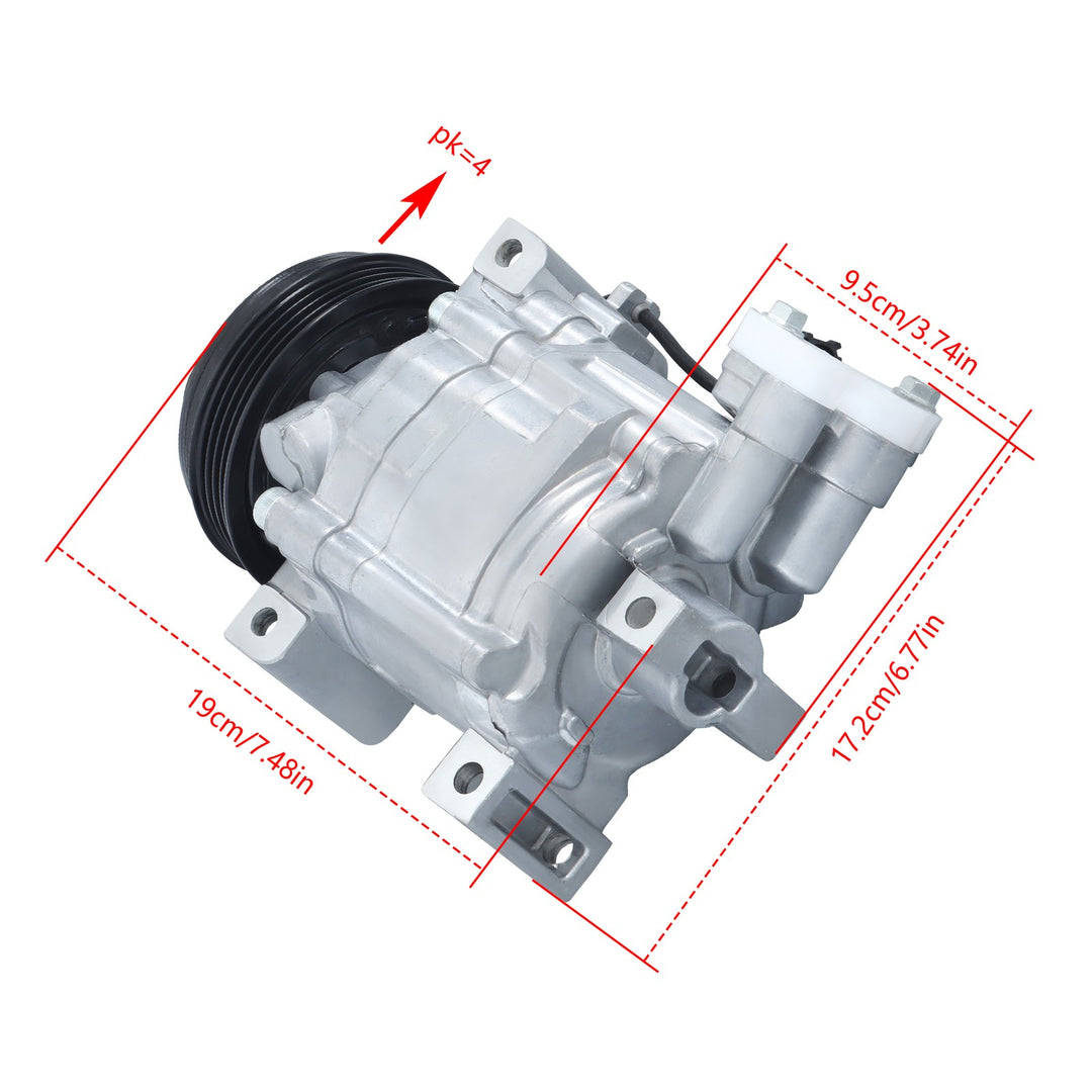 AC Compressor with Clutch for 2008-2014 Subaru Impreza 2011-2014 Forester 2015 WRX STI 73111FG000