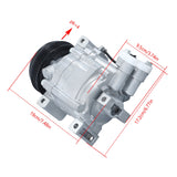 AC Compressor with Clutch for 2008-2014 Subaru Impreza 2011-2014 Forester 2015 WRX STI 73111FG000