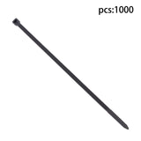 Black Nylon Cable Ties 8 Inch 1000 Pack 65 lb
