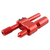 6 in Adjustable Aluminum Shift Knob Extension, Red