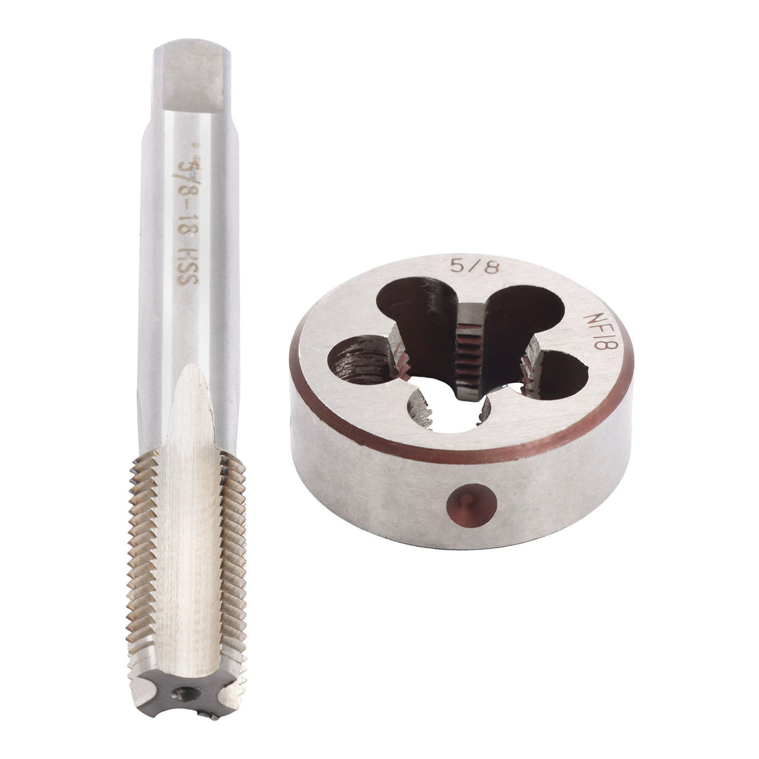 5/8-18 UNF HSS Tap and Round Die Set Right Hand