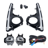 Fog Light Pair with Bezels and Wiring for 2018 Toyota Yaris
