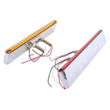 12 in Red Amber 14 LED Double Face Trailer Light Bar 2-Pack