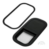 RV Vertical Slider Window with Screen Black