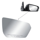 Right Side Door Mirror Glass Heated for 18-24 Chevrolet Equinox GMC Terrain GM1320560 - view 4