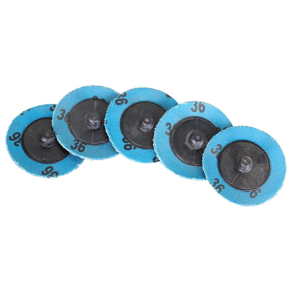 51 Piece 2 Inch Quick Change Sanding Disc Set 36 60 80 120 240 Grit