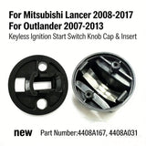 Keyless Ignition Start Switch Knob Cap & Insert For Mitsubishi Lancer Outlander – product image