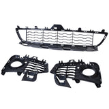 Front Lower Bumper Grille Set Black for 2014-2020 BMW 4 Series F32 F33 F36 M Sport