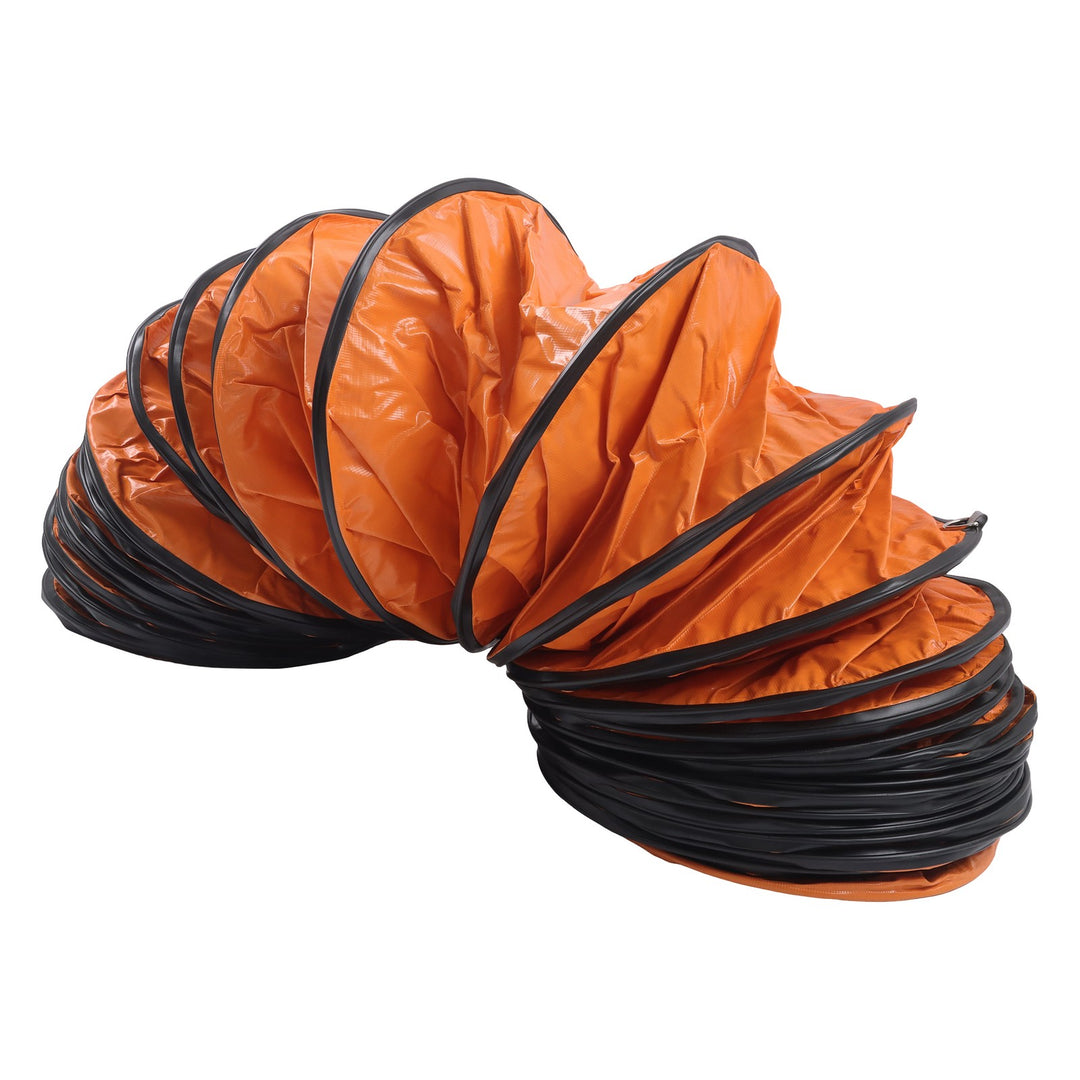 Flexible PVC Duct Hose 10 Inch x 25 ft Flame Retardant for Ventilation Fans