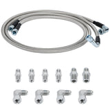 52 inch Braided Transmission Cooler Hose Kit -6AN for TH350 TH400 700R4 4L60E 4L80E OFK19