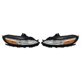 Headlight Pair with DRL for 2014-2018 Jeep Cherokee 68321887AC 68321886AC