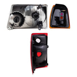 Pair Headlights fit 01-05 Ford Ranger 6 Pc Set with Tail Lights Park Signal Lamps 3222-0017C6 - product image