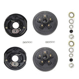 Trailer Hub Drum Kit Pair 5 on 4.5 in with 10 x 2-1/4 in Electric Brakes for 3,500 lb Axles