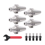 CAT40 ER16 Collet Chuck 5 Pack with Pull Studs G2.5 Balanced