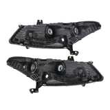 Chrome Amber Corner Projector Headlight Pair for 2008-2012 Honda Accord Coupe 33150-TE0-A01