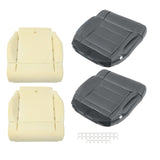 Front Bottom Seat Covers with Foam Cushions for 2007-2012 Jeep Wrangler Black