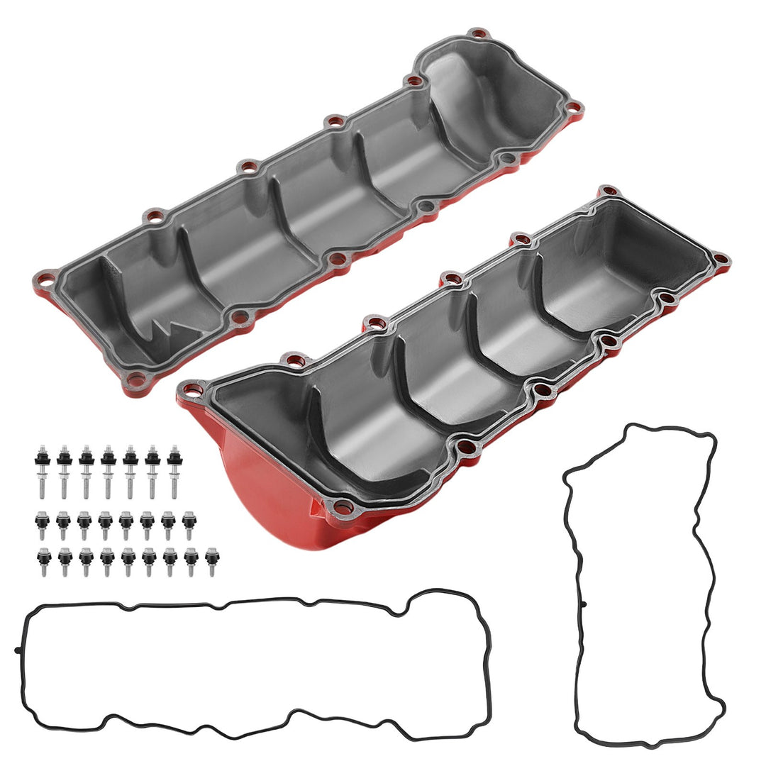 Aluminum Valve Cover Set for 2001-2007 Dodge Dakota Durango Ram 1500 and Jeep Grand Cherokee 4.7L V8 53021828AA