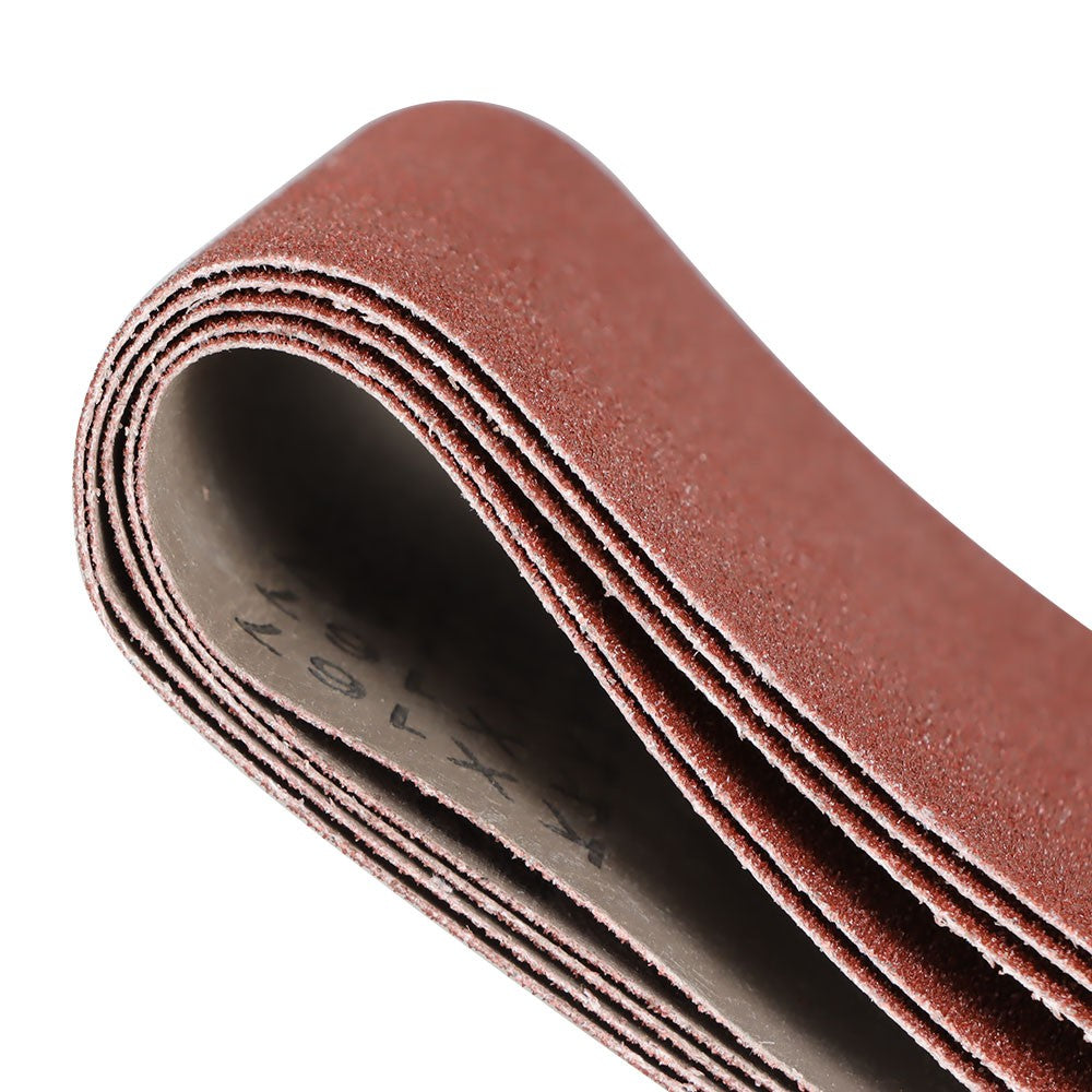 6 x 48 Inch Sanding Belt 5 Pack 80 Grit Aluminum Oxide
