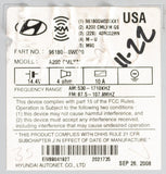 2009 Hyundai Santa Fe OEM AM/FM Satellite MP3 CD Radio 96180-0W000 - product image