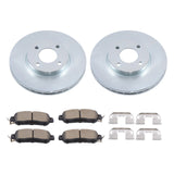 Front Disc Brake Rotors and Ceramic Pads for 2020-2022 Nissan Versa & 2018-2022 Kicks 1.6L D2038