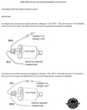 Universal 6 Volt Carbureted Electric Fuel Pump Inline w/ Installation Kit E8011 U886-9092 - product image